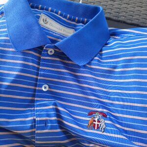 Donald Ross Blue Stripe Golf Polo-Size Large